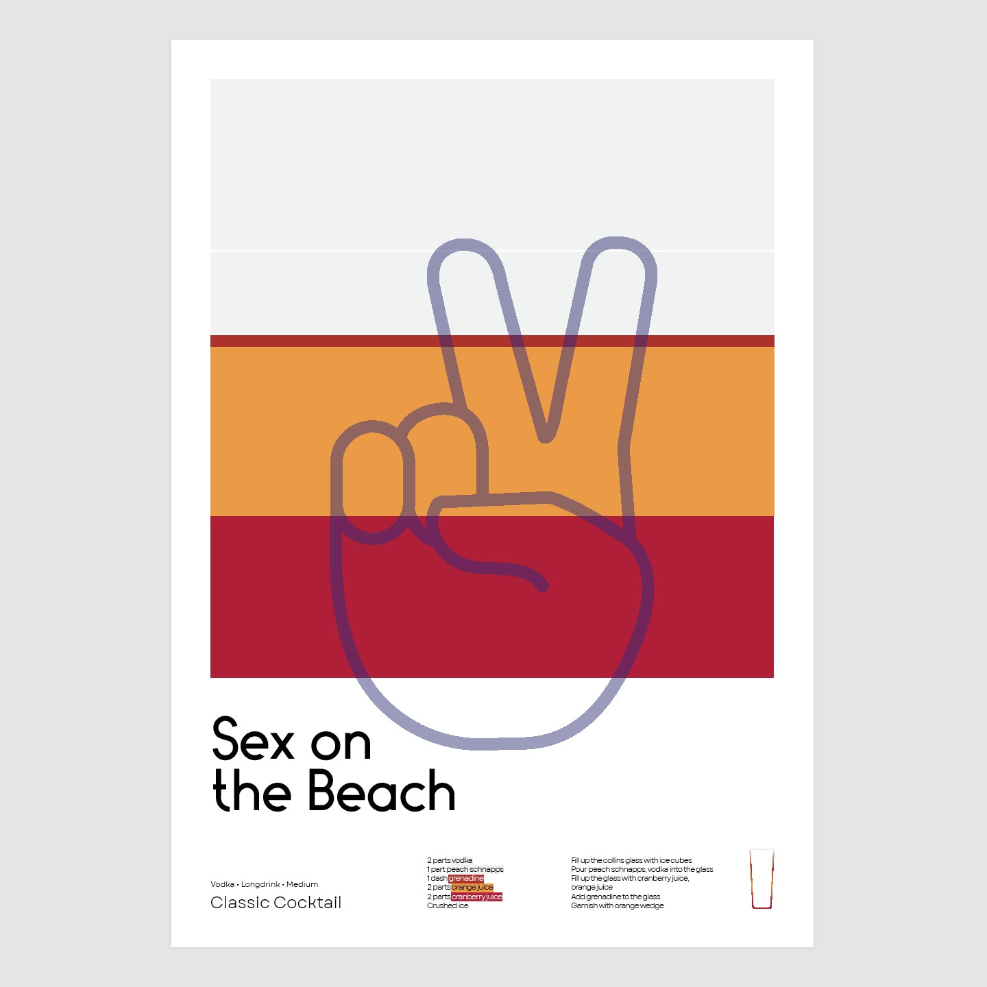 Sex on the Beach - Cocktail Parts